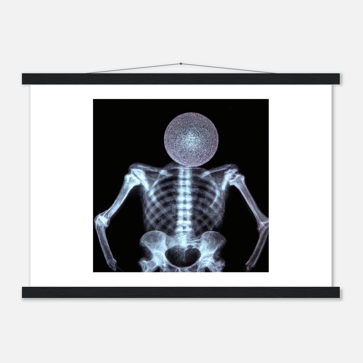 X-ray Disco Head Classic Matte Paper Poster with Hanger