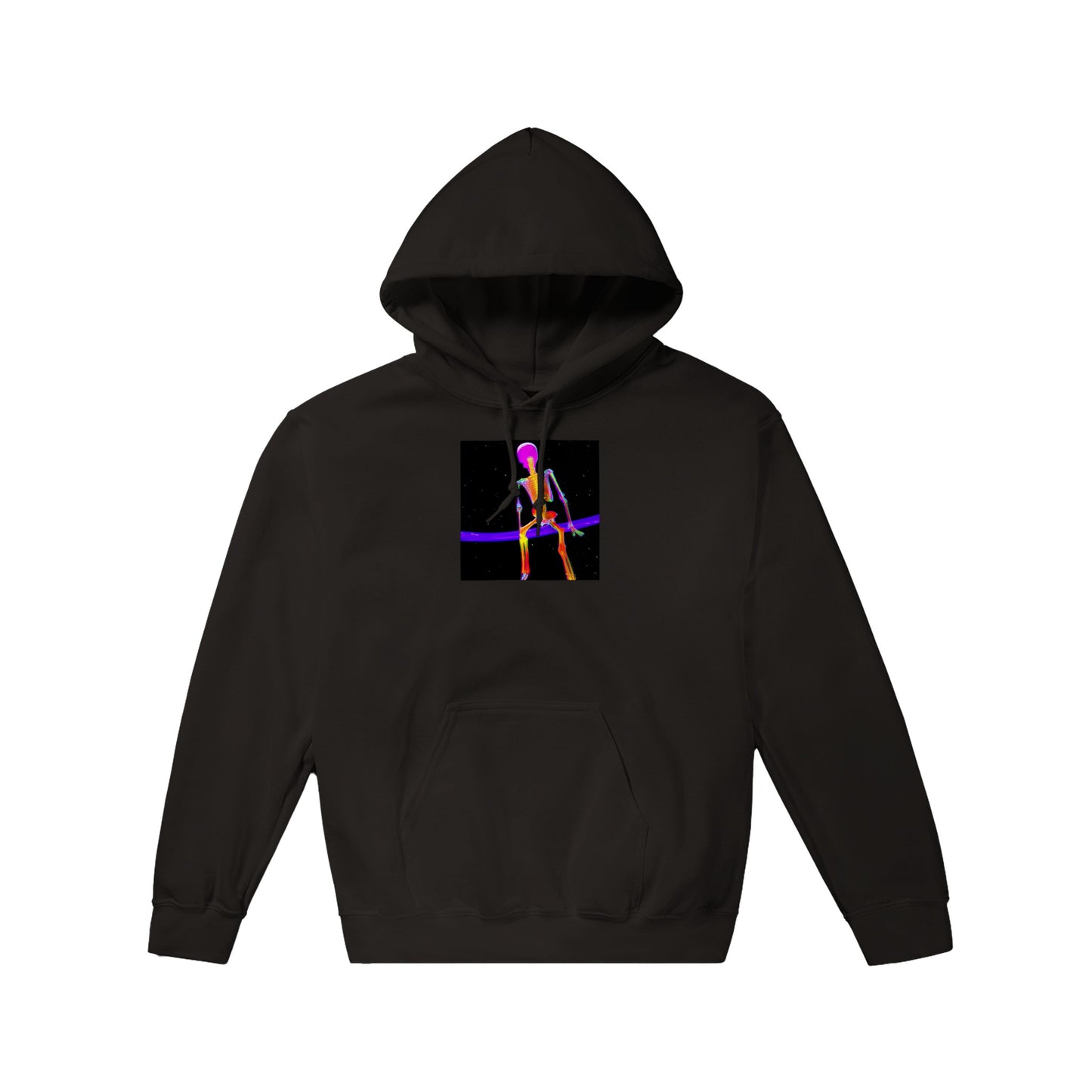 Skeleton Floating Pink Head Unisex Classic Pullover Hoodie