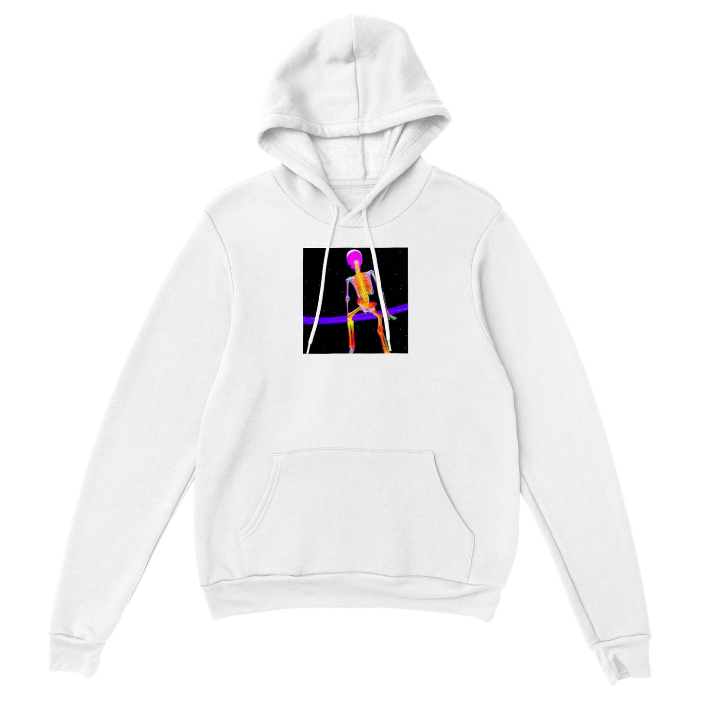 Skeleton Floating Pink Head Unisex Classic Pullover Hoodie