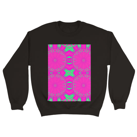 Psychedelia Purple Unisex Classic Crewneck Sweatshirt