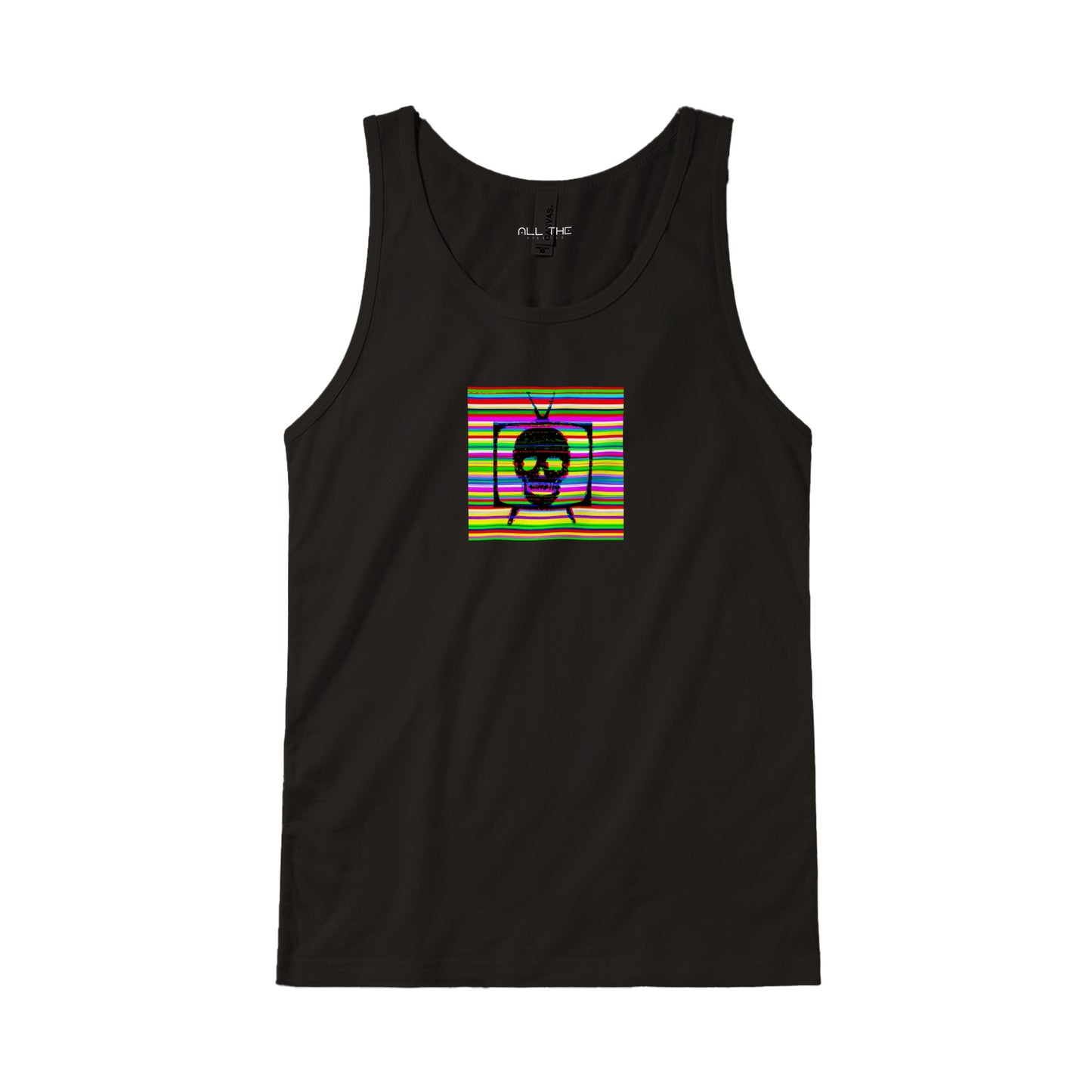 TV Death Skull Premium Unisex Tank Top