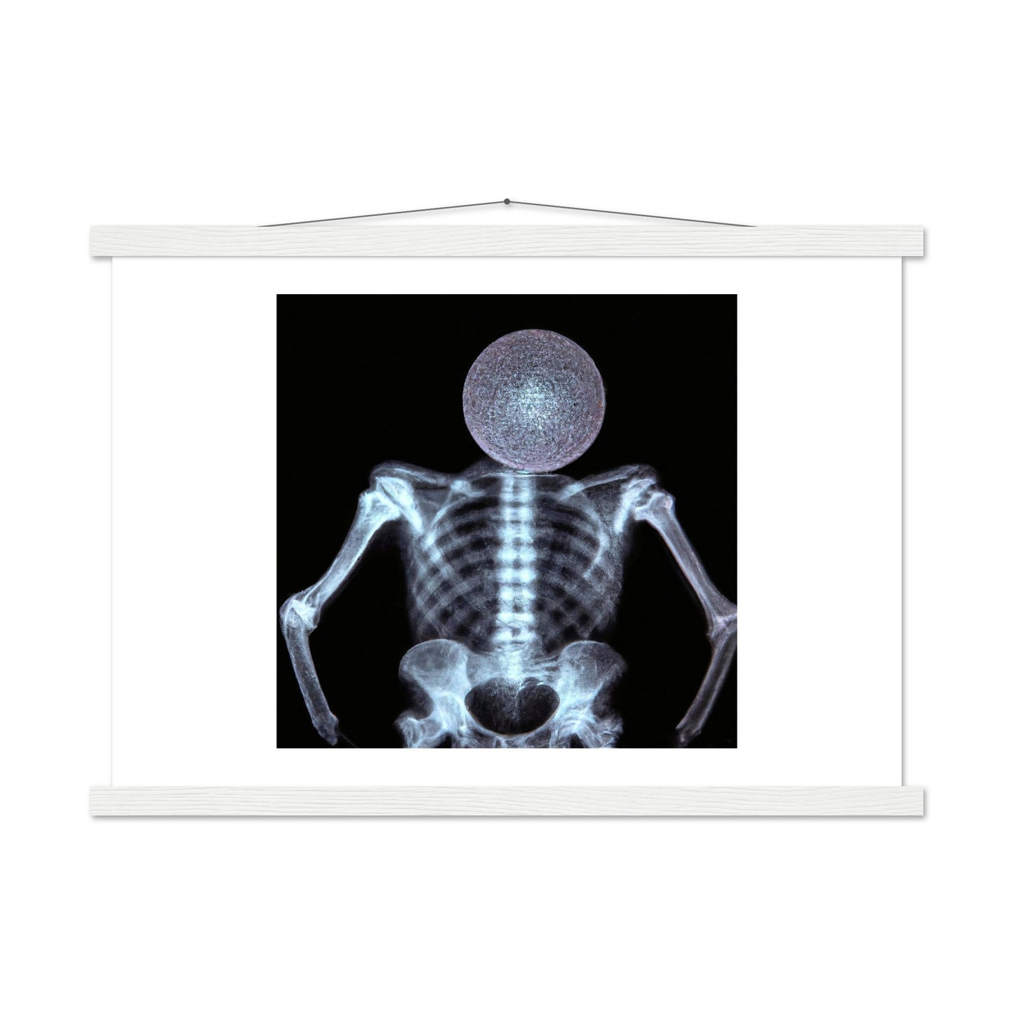 X-ray Disco Head Classic Matte Paper Poster with Hanger