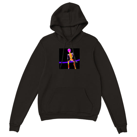 Skeleton Floating Pink Head Unisex Classic Pullover Hoodie