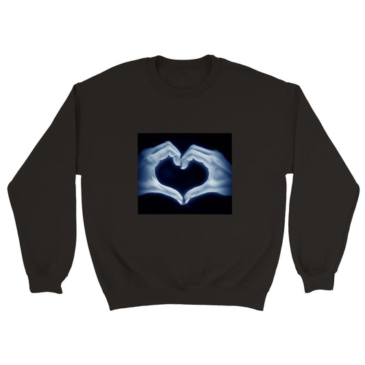 X-ray Hands Heart Unisex Classic Crewneck Sweatshirt