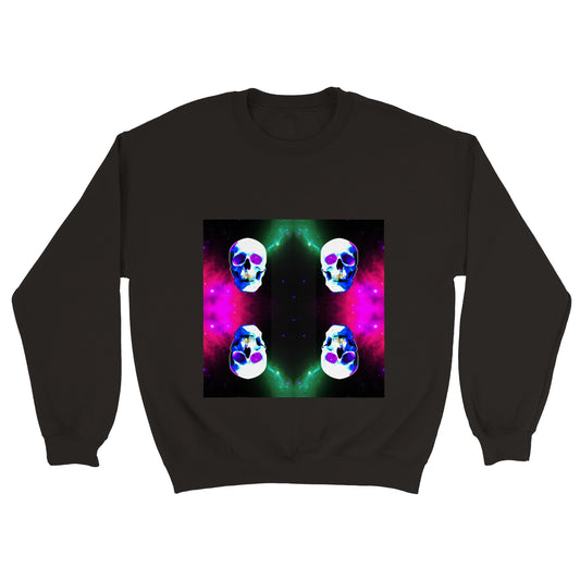 Nebula Skull Unisex Classic Crewneck Sweatshirt