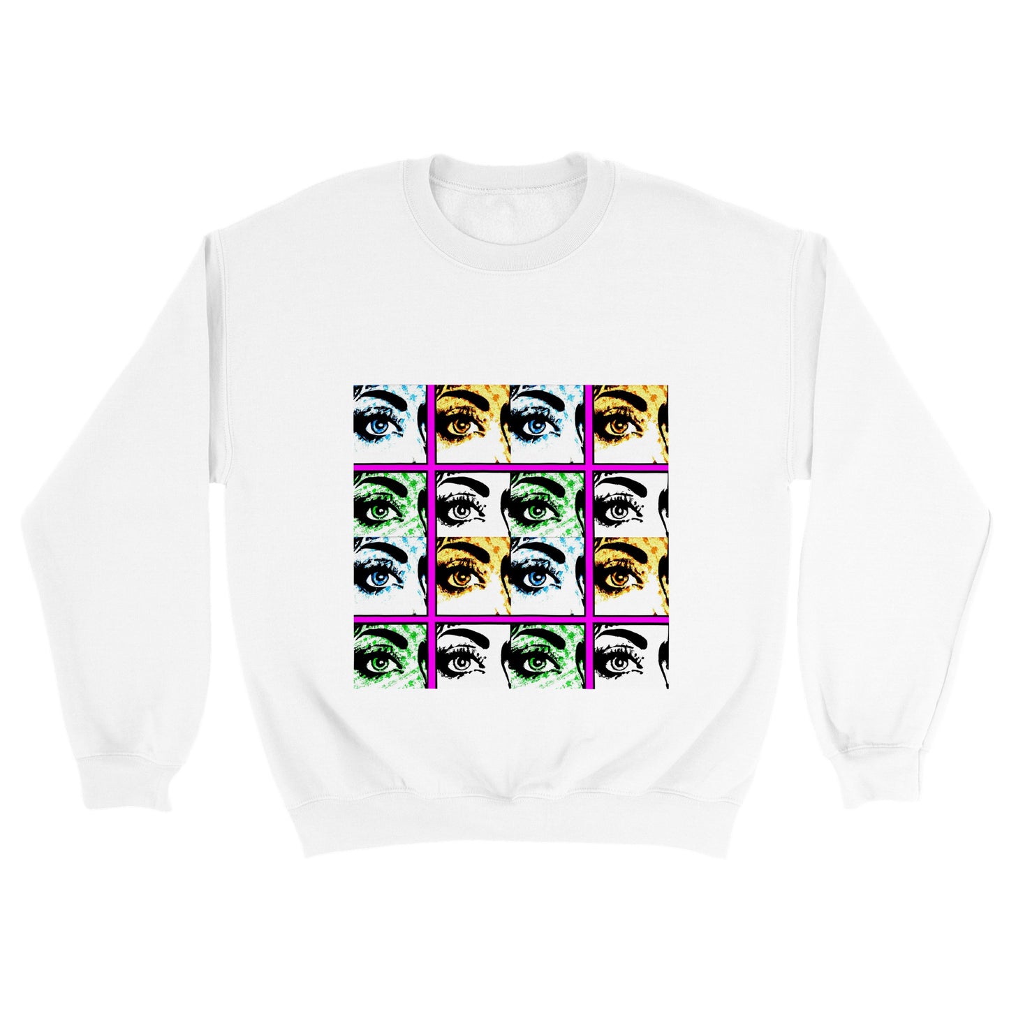 Pop Art Eyes Unisex Classic Crewneck Sweatshirt