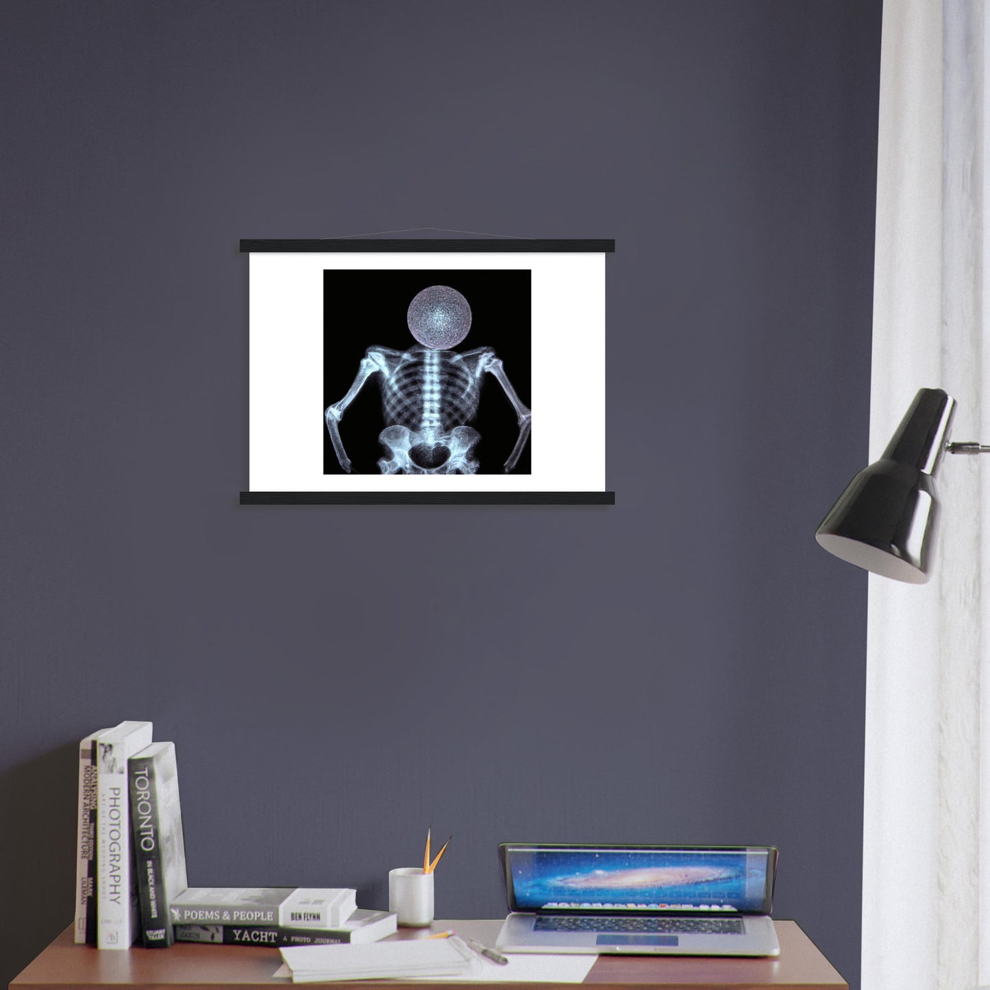 X-ray Disco Head Classic Matte Paper Poster with Hanger