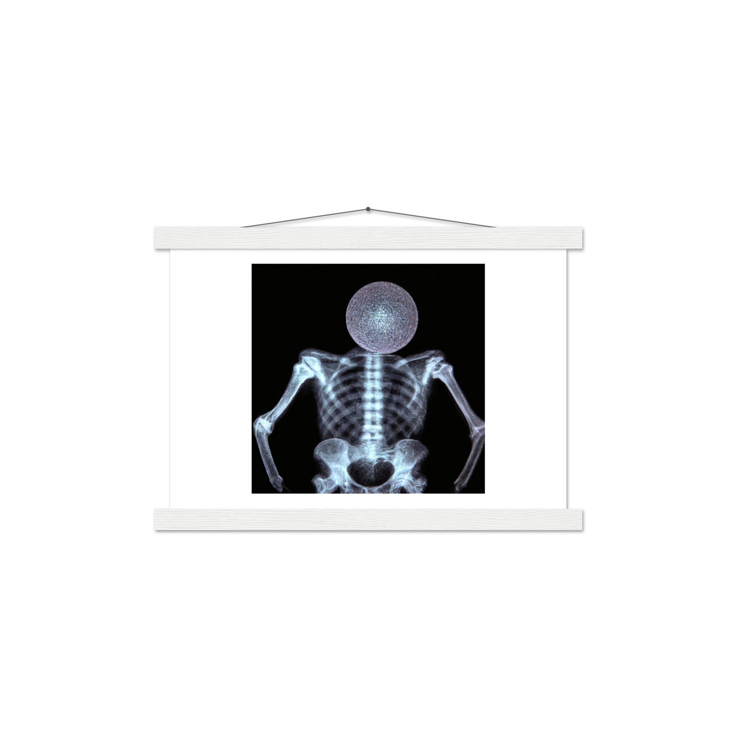 X-ray Disco Head Classic Matte Paper Poster with Hanger