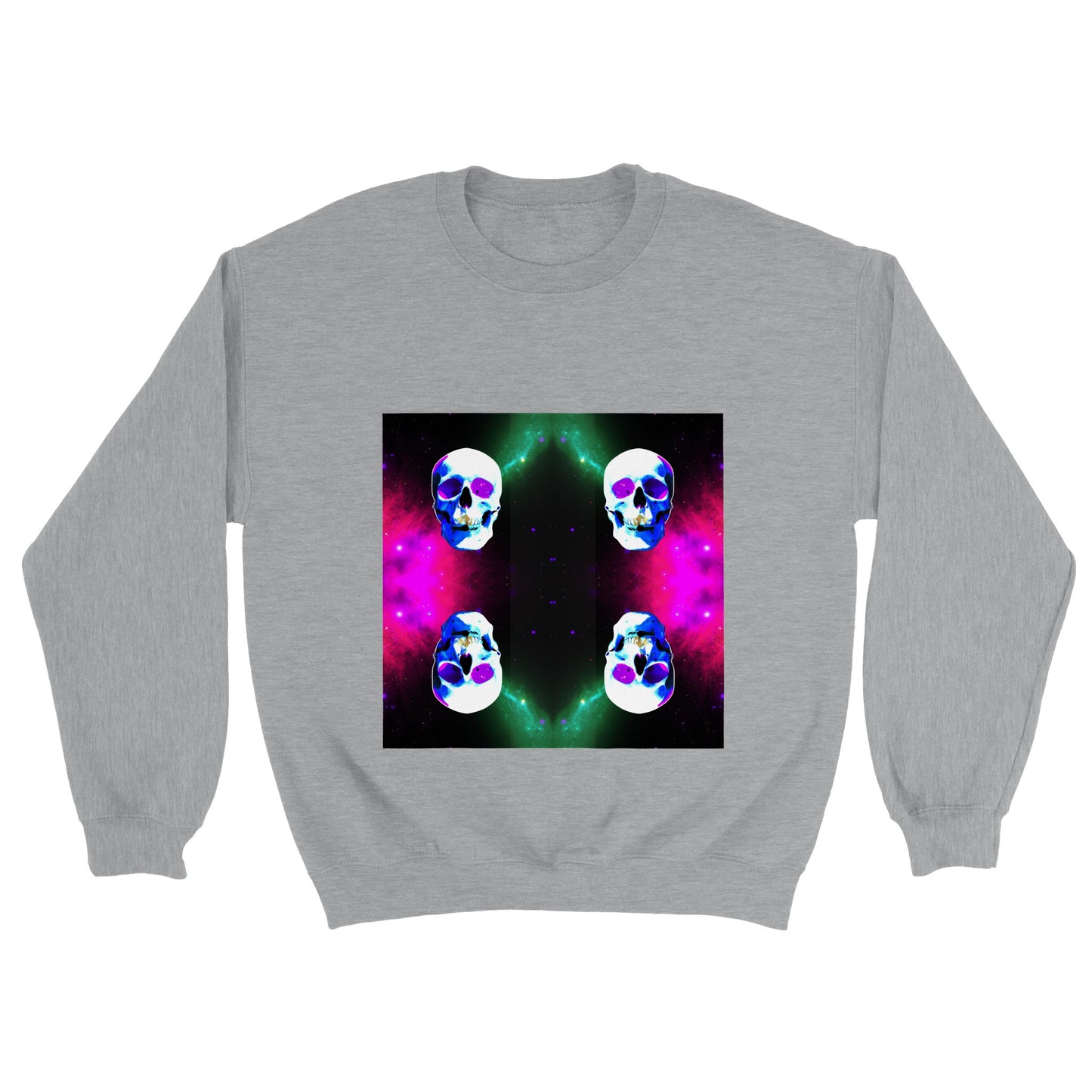 Nebula Skull Unisex Classic Crewneck Sweatshirt
