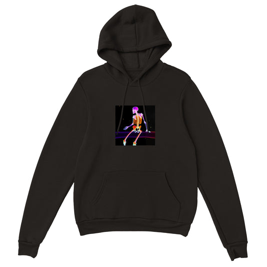 Skeleton Floating in Nebula Unisex Classic Pullover Hoodie