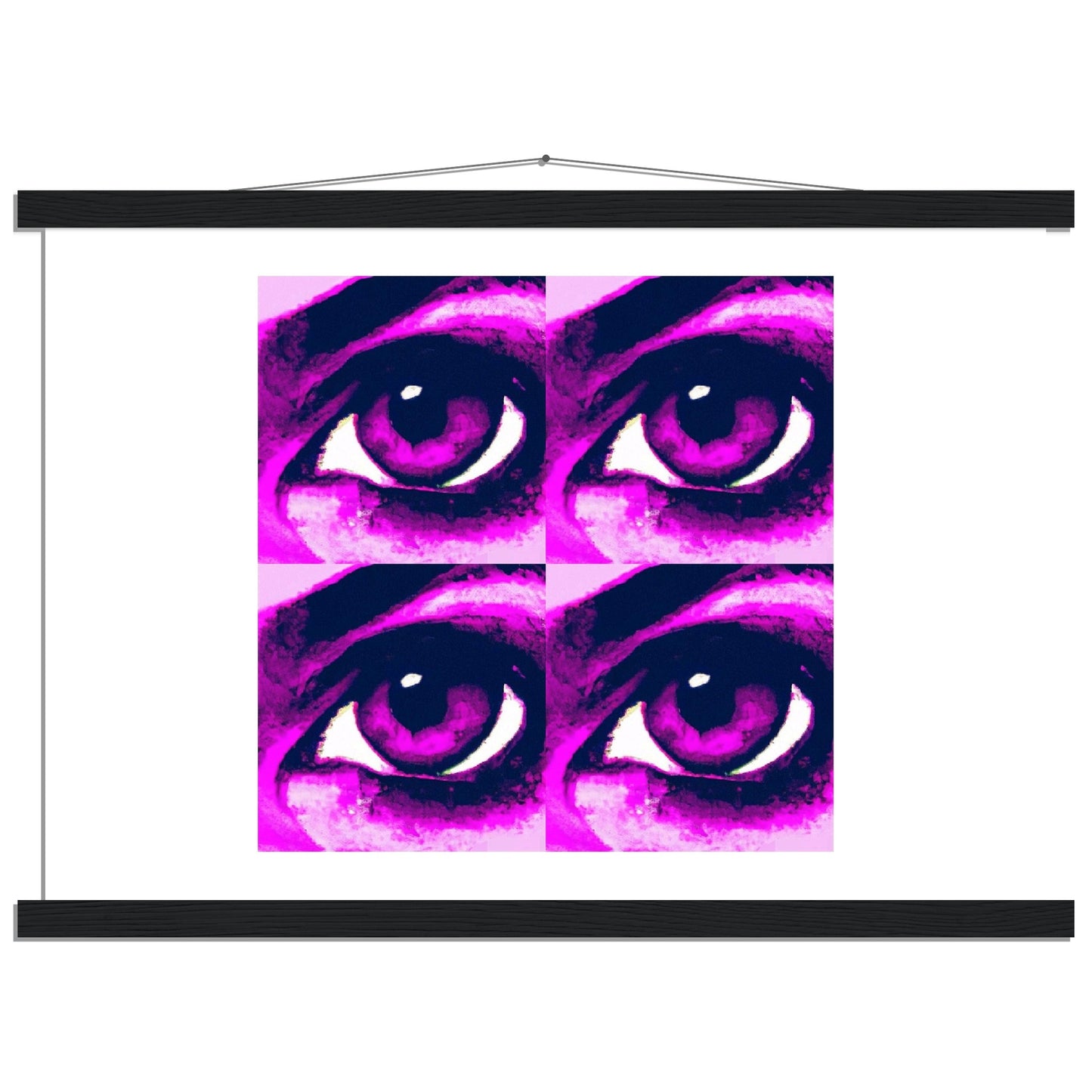 Pop Art Purple Eye Love Classic Matte Paper Poster with Hanger
