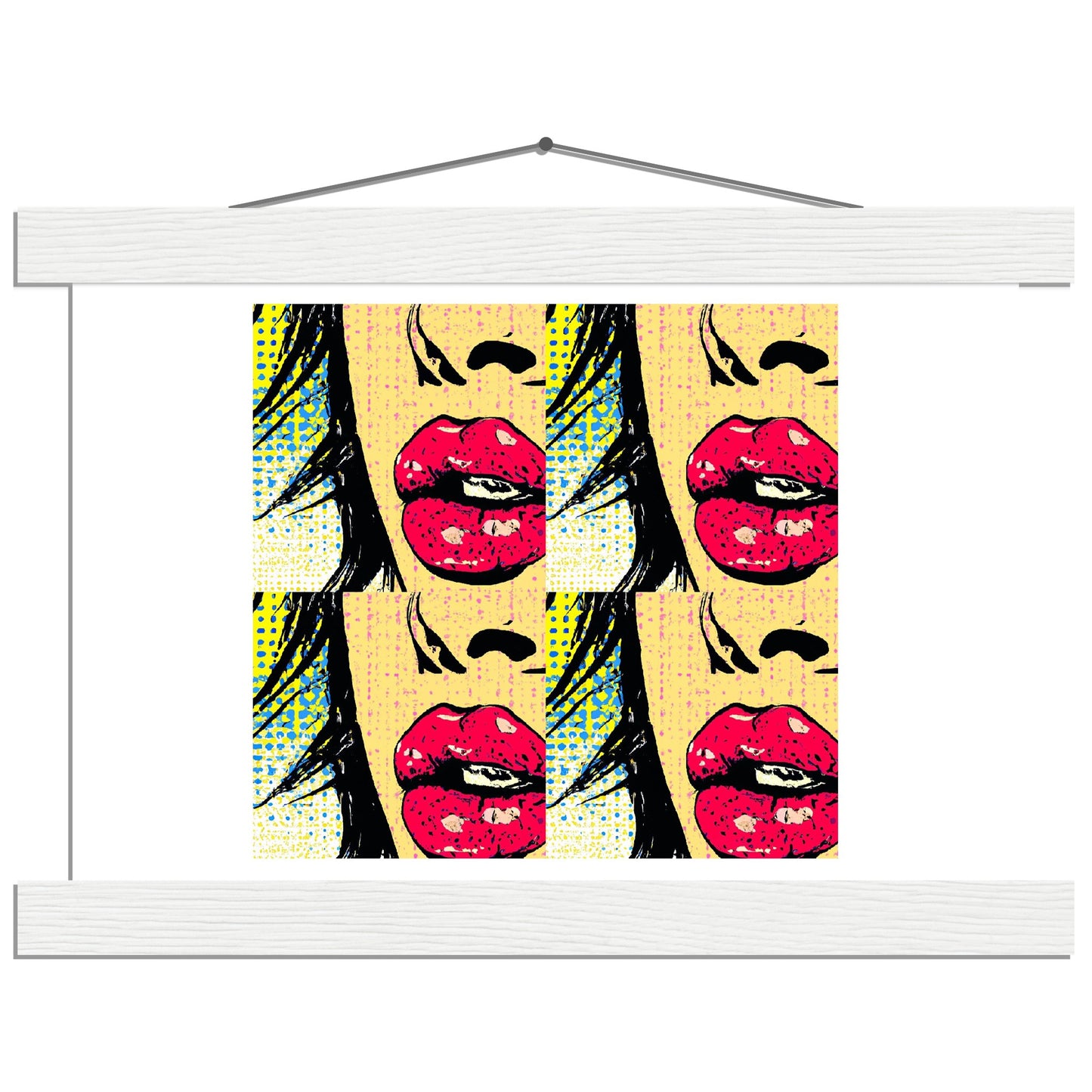 Pop Art Lips Classic Matte Paper Poster with Hanger